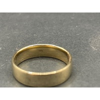 Mens 10ct Yellow Gold Plain Wedding Band Ring