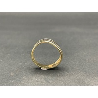 Ladies 9ct Three Tone Gold 3 in 1 Ring