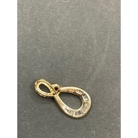 Ladies 9ct Yellow Gold Diamond Infinity Pendant