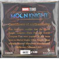 Marvel Studios Moon Knight Crescent Blade Pin and Scarab Compass Pins 6632/10000