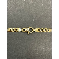 Unisex 9ct Yellow Gold Mixed Link Necklace