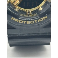 Casio G-Shock GA-110GB Analog Digital Display Mens Watch Black/Gold 20 Bar WR