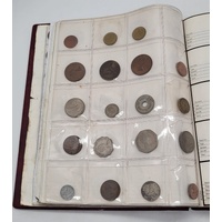 Port Philip Coin Album Assorted Australian Mixed Coins 1910s to 1990s