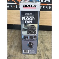 Arlec ABF200 50cm High Velocity Floor Fan Black