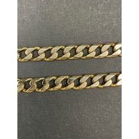 Unisex 9ct Yellow Gold Curb Link Necklace