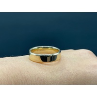 Mens 10ct Yellow Gold Plain Wedding Band Ring