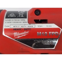 Milwaukee M12 FPD M12 Fuel 12V 13mm Cordless Hammer Drill Driver Skin Only