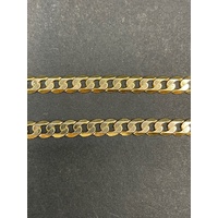 Unisex 9ct Yellow Gold Curb Link Necklace