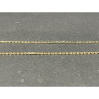 Ladies 19t Yellow Gold Belcher Link & 3 Tone Bead Necklace