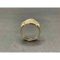 Mens 14ct Yellow Gold Panther Ring