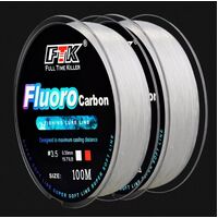 FTK Full Time Killer Fluoro Carbon Fishing Lure Line Size 100m