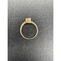 Ladies 9ct Yellow Gold Dante Diamond Ring Fine Jewellery Elegant Design