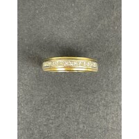 Ladies Two Tone White/ Yellow Gold + Diamond Ring (Pre-Owned)