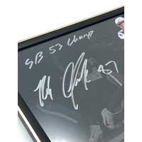 NFL Fanatics Signed Rob Gronkowski NE Patriots Super Bowl Frame (Pre-Owned)