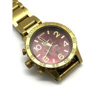 Nixon X Culture Kings 51-30 Chrono Gold/Oxblood 300m Stainless Steel Watch