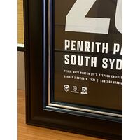 Penrith Panthers 2021 NRL Premiers Framed Limited Edition SportsPrint with COA