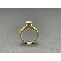 Ladies 18ct Yellow Gold Diamond Ring (Pre-Owned)