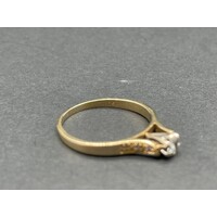 Ladies 18ct Yellow Gold Diamond Ring (Pre-Owned)