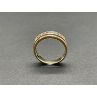 Mens 10ct Yellow Gold Diamond Ring (Pre-Owned)