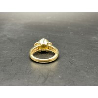 Ladies 9ct Yellow Gold Yellow Gemstone Ring