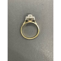 Ladies 18ct Yellow Gold Diamond Cluster Ring