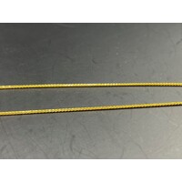 Ladies 22ct Yellow Gold Wheat Link Chain Necklace