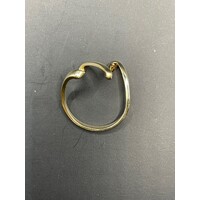 Ladies 9ct Yellow Gold Swirl Design Ring