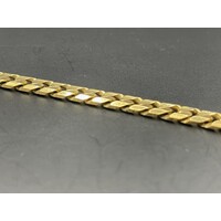 Unisex 9ct Yellow Gold Curb Link Bracelet