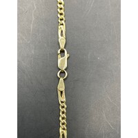 Ladies 9ct Yellow Gold Birdseye/Curb Link Necklace