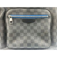 Louis Vuitton Josh Graphite Backpack Damier Canvas with Rare Blue Lining