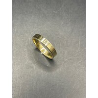 Unisex 18ct Yellow Gold Band Ring