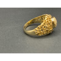 Unisex 18ct Yellow Gold Diamond Ring