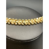 Ladies 14ct Yellow Gold Fancy Link Bracelet