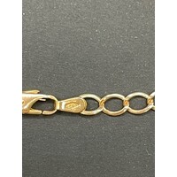 Unisex 9ct Yellow Gold Curb Link Bracelet