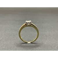 Ladies 9ct Yellow Gold Diamond Ring