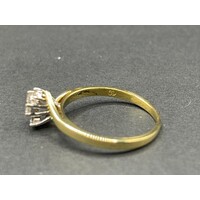 Ladies 18ct Yellow Gold Diamond Ring Set