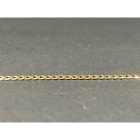 Mens 9ct Yellow Gold Curb Link Bracelet