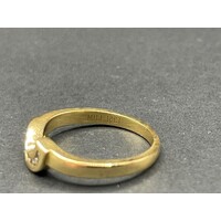 Ladies 18ct Yellow Gold Diamond Enhancer Ring