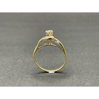 Ladies 18ct Yellow Gold Diamond Engagement Ring