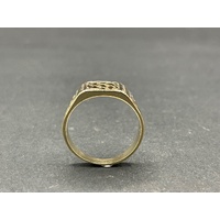 Mens 9ct Yellow Gold Ring