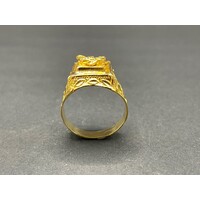 Mens 21ct Yellow Gold Eagle Ring