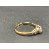 Ladies 18ct Yellow Gold Diamond Ring