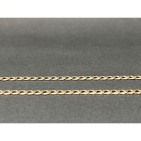 Ladies 9ct Yellow Gold Curb Link Necklace & Love Heart MUM Pendant