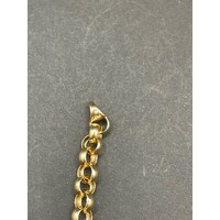 Ladies 9ct Yellow Gold Belcher Link Bracelet