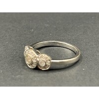 Ladies 9ct White Gold Diamond Ring