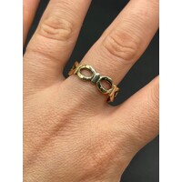 Unisex 9ct Yellow Gold Pattern Ring