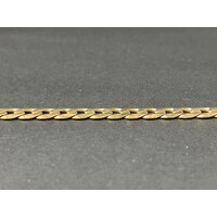 Mens 9ct Yellow Gold Curb Link Bracelet