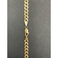 Unisex 9ct Yellow Gold Curb Link Necklace