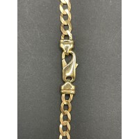 Unisex 9ct Yellow Gold Curb Link Necklace