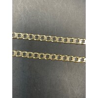 Men's 10ct Yellow Gold Curb Link Necklace with Cross Pendant